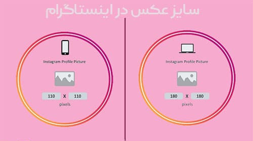 سایز عکس پروفایل اینستاگرام در فتوشاپ