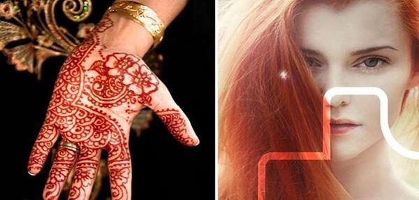 عکس رنگ موی حنا هندی