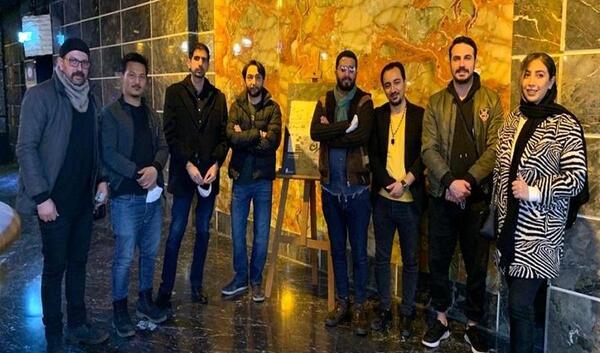 عکس ابوالفضل آقاخانی و همسرش