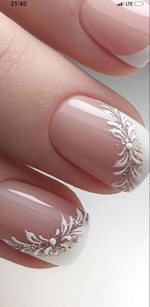 عکس مدل ناخن ژلیش عروس