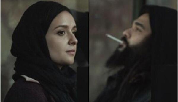 عکس ترانه علیدوستی در حال سیگار کشیدن