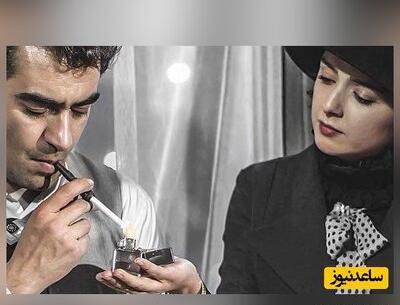 عکس ترانه علیدوستی در حال سیگار کشیدن