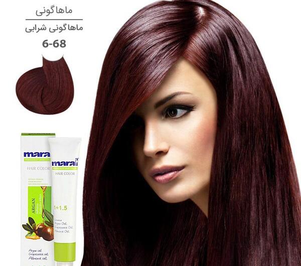 عکس رنگ موی ماهگونی تیره