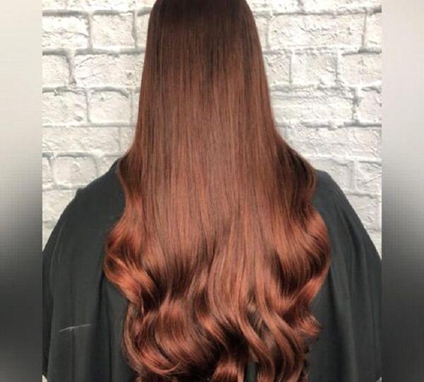 عکس رنگ موی ماهگونی تیره