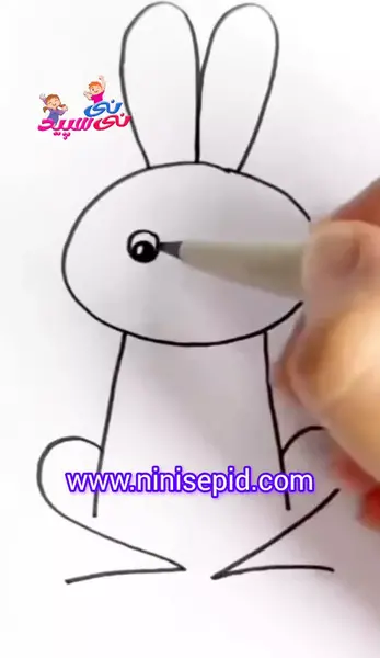 عکس نقاشی ساده ی خرگوش