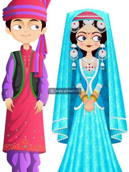 عکس دختر با لباس بلوچی مردانه