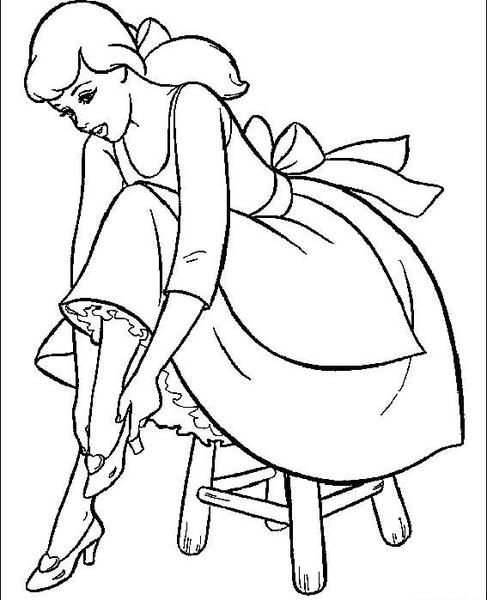 عکس نقاشی ساده سیندرلا