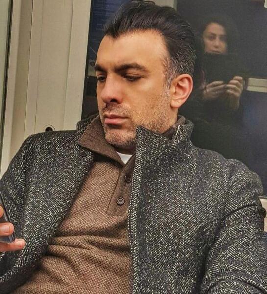 عکس سينا ولي الله و همسرش