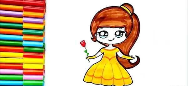 دانلود عکس نقاشی دختر خوشگل