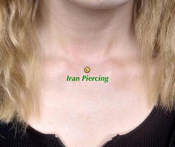 عکس پیرسینگ پشت گردن