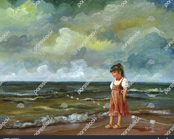عکس نقاشی دریا برای کودکان