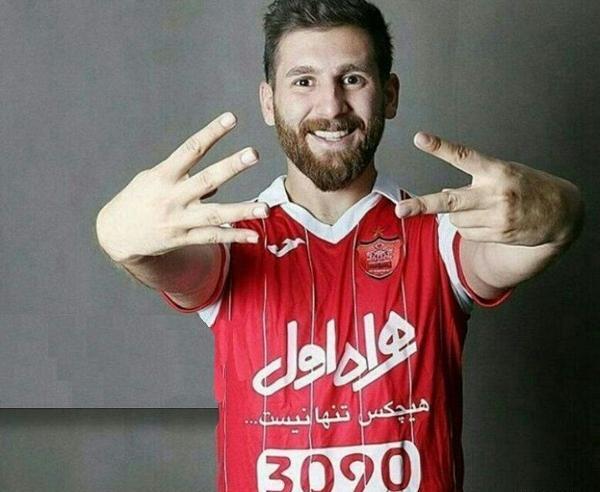 عکس رونالدو و مسی در استقلال