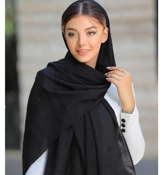 عکس شال دخترانه شیک مشکی