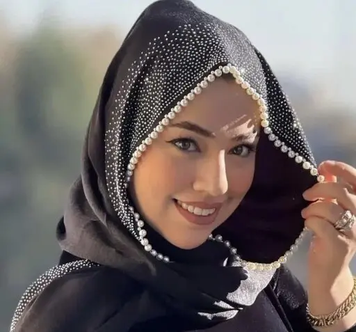 عکس شال دخترانه شیک مشکی