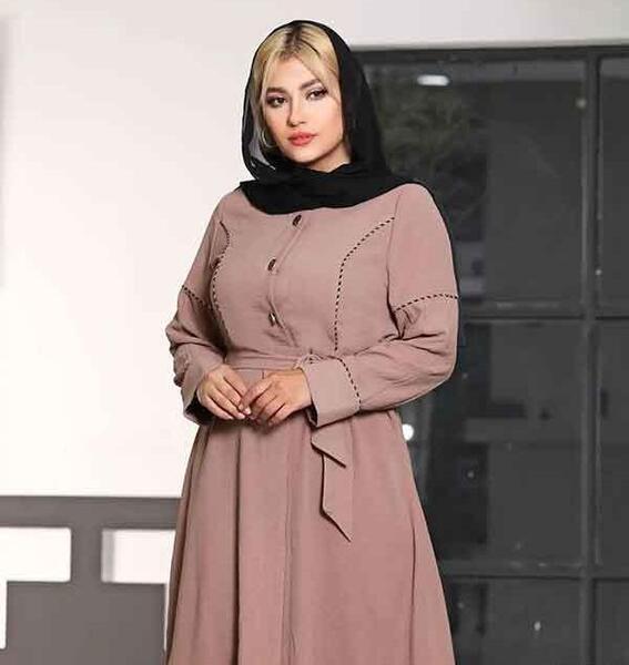 عکس مدل مانتو جدید جلو بسته بلند