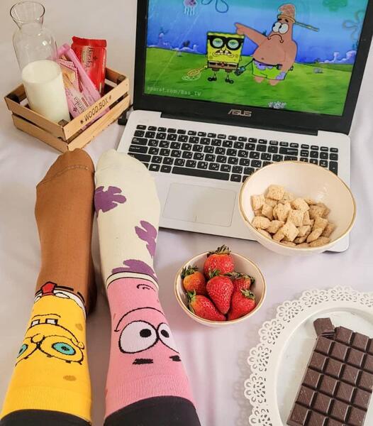 عکس جوراب باب اسفنجی و پاتریک