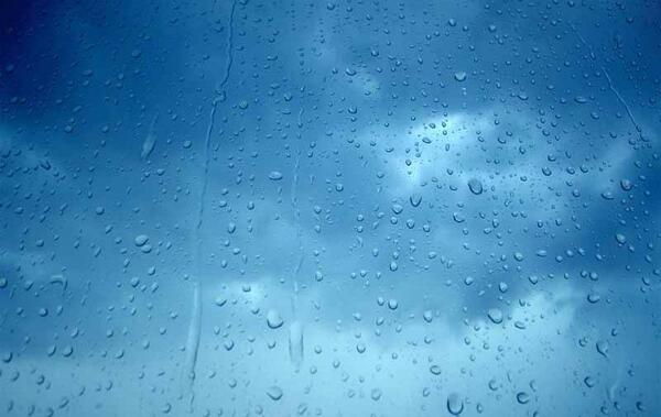 عکس باران آبی
