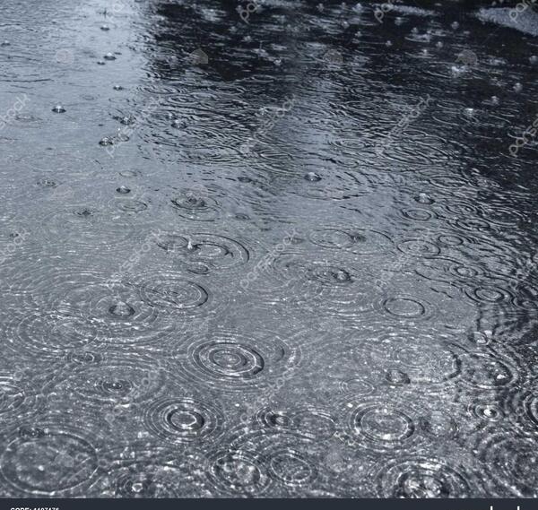 عکس باران آبی