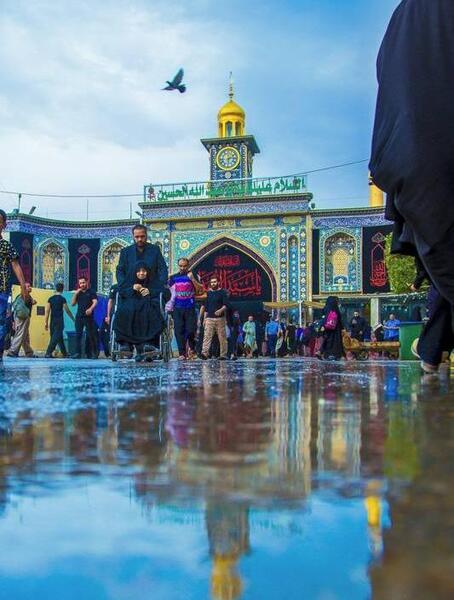 عکس باران آبی