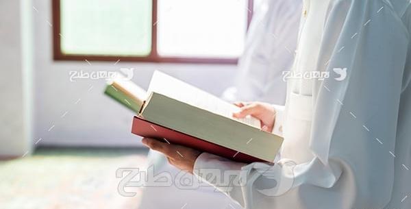 عکس نوشته قرآن خواندن