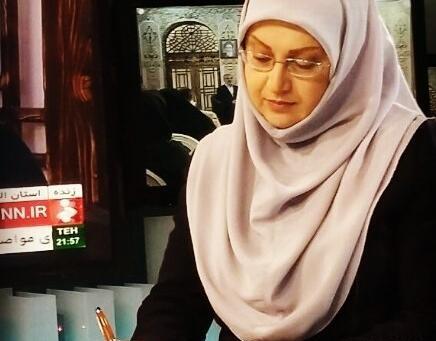 عکس مجری زن حسینی