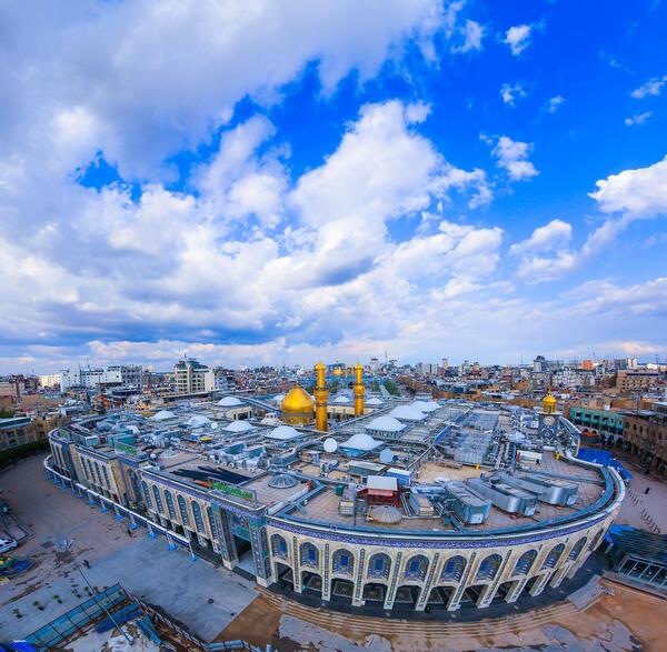 عکس حرم امام حسین به صورت کشتی