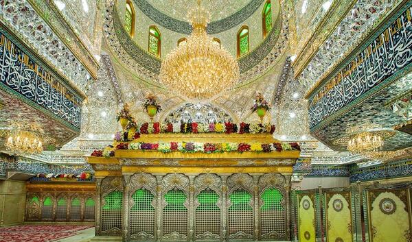 عکس حرم امام حسین به صورت کشتی