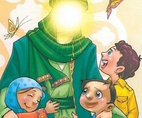 عکس امام علی کنار شیر