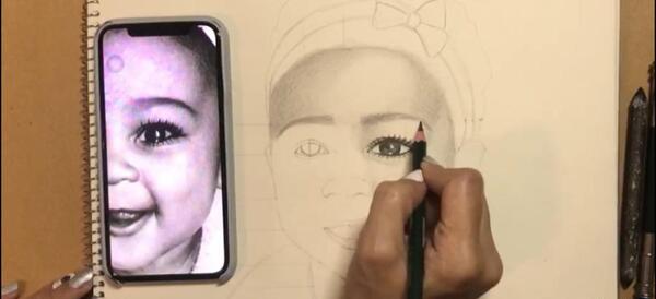عکس نقاشی سیاه قلم آسان برای کودکان