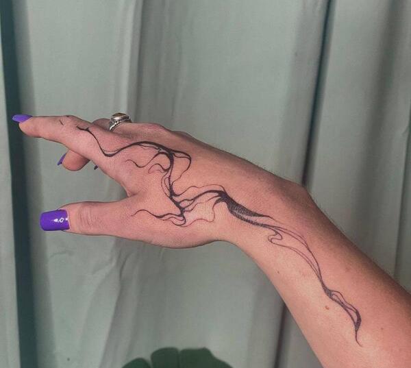 عکس تاتو روی دست جدید
