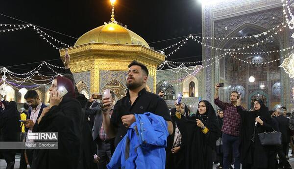 عکس حرم امام رضا امشب