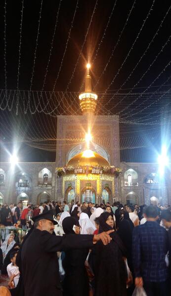 عکس حرم امام رضا امشب