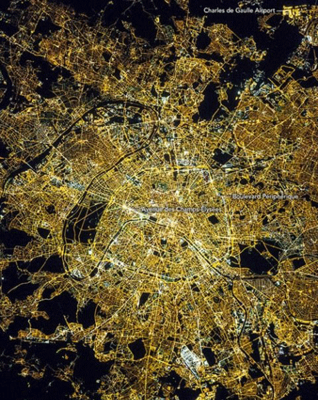عکس پاریس در شب
