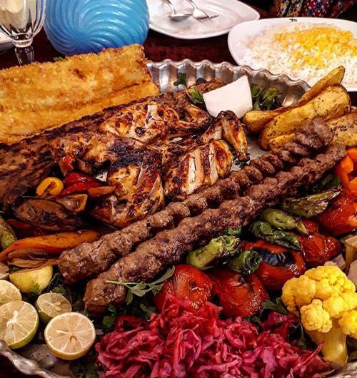 عکس چلو کباب رستورانی