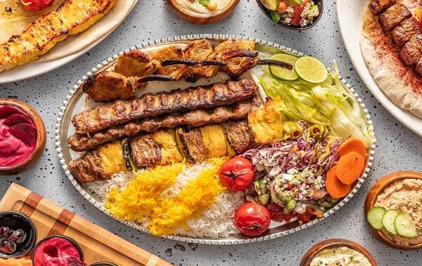 عکس چلو کباب رستورانی