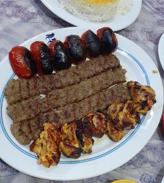 عکس چلو کباب رستورانی