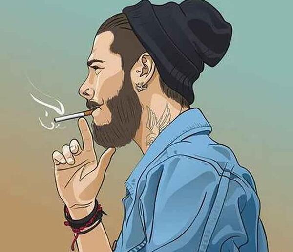 عکس جوکر با سیگار
