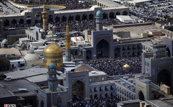عکس حرم امام رضا هوایی