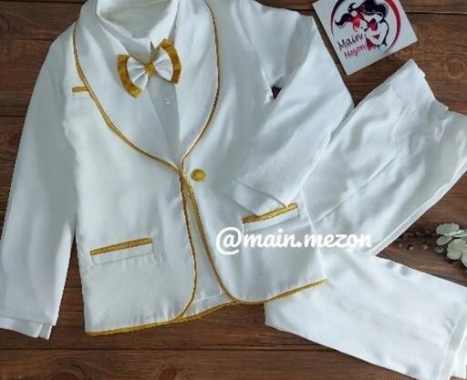 عکس کت و شلوار پسرانه سفید
