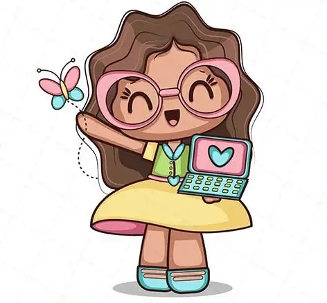 عکس وکتور دختر بچه
