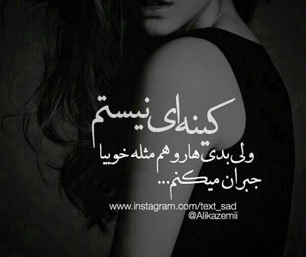 عکس نوشته کینه ای نیستم ولی آلزایمرم ندارم