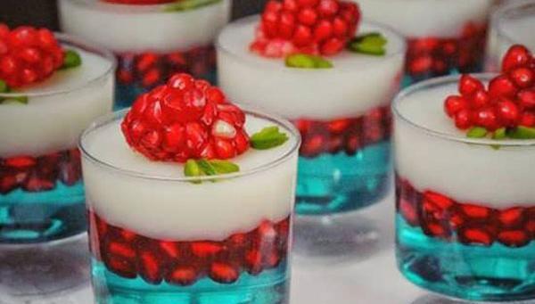 عکس ایده با ژله برای شب یلدا