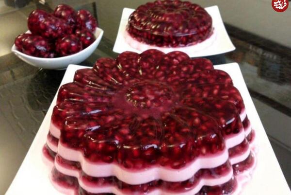عکس ایده با ژله برای شب یلدا