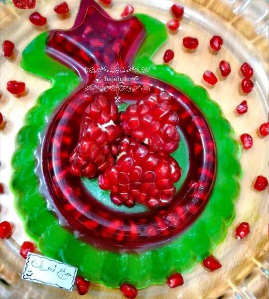 عکس ایده با ژله برای شب یلدا