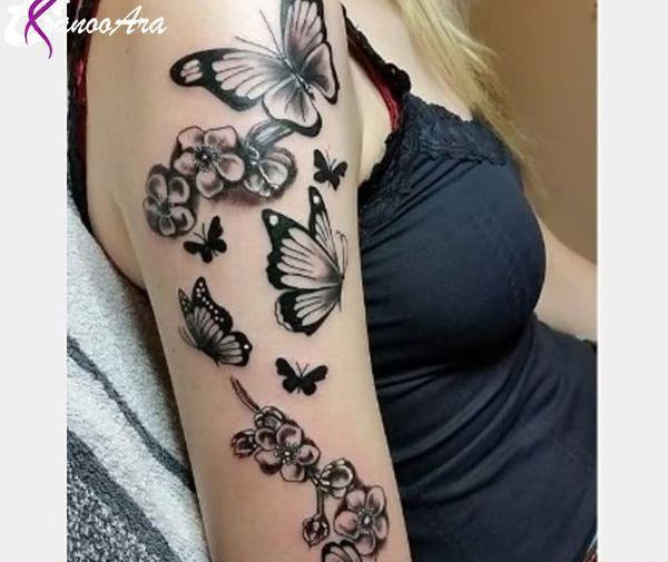عکس تاتو روی بازو زنانه