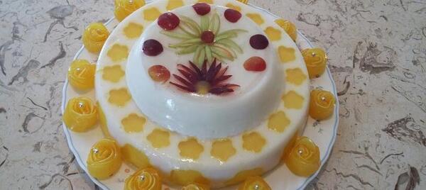 عکس ژله دو طبقه