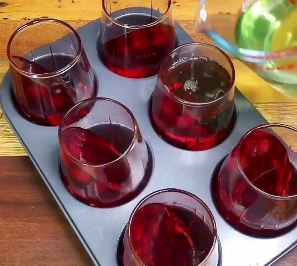 عکس ژله دو طبقه