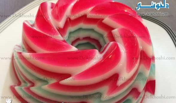 عکس ژله دو طبقه
