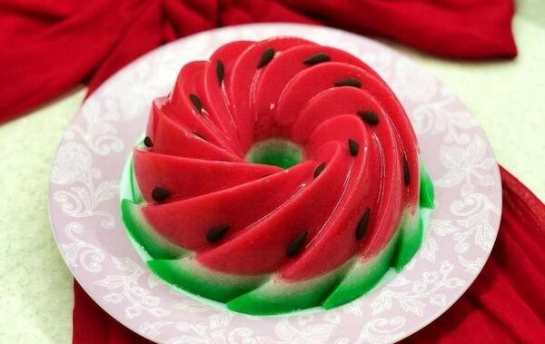 عکس ژله دو طبقه