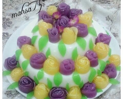 عکس ژله دو طبقه